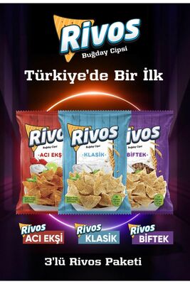 Rivos Buğday Cipsi 3'lü Efsane Lezzeti - 1