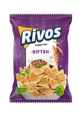 Rivos Buğday Cipsi (Biftek)- 3'lü Paket - 1